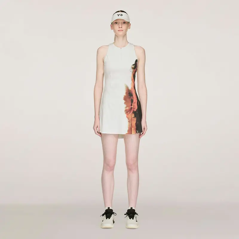 Y-3 Wow Robe Femmes-Crème,Multicouleur