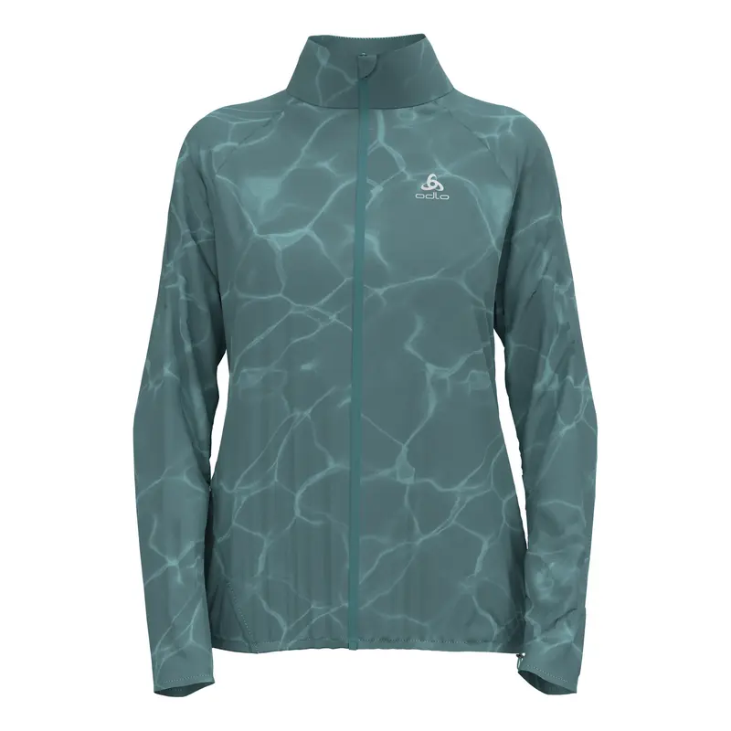 Zeroweight Print Veste Running Femmes-Bleu Gris